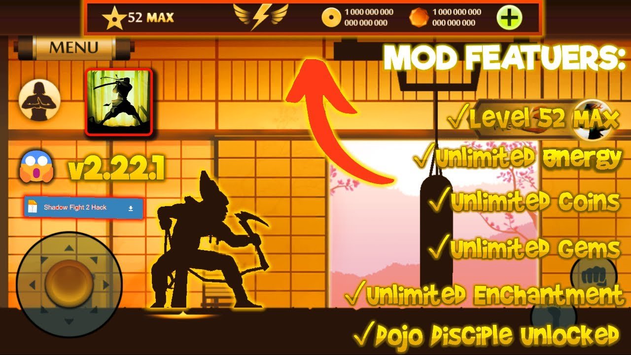 shadow fight 2 mod features